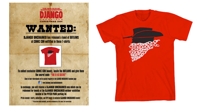 Thumbnail for Django unchained t-shirt comic-con 2012